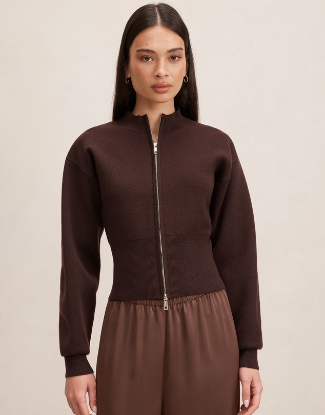 Forever New - Hanna Zip Knitted Jacket