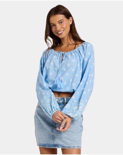 Roxy - Womens Cactus Flower Long Sleeve Top