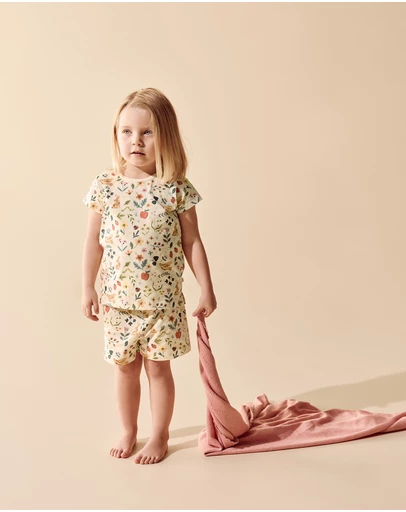 Wilson & Frenchy - Summer Garden Organic SS Pyjamas - Babies-Kids