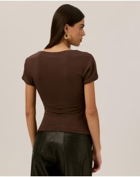 Tussah - Sonja Jersey Draped Top
