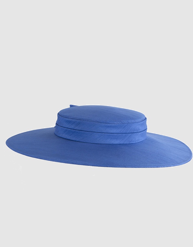 Max Alexander - Royal Blue Wide Brim Boater Hat