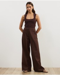 Atmos&Here - Esme Cotton Twill Pants