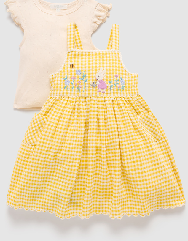 Purebaby - Gingham Sundress-Kids-Babies