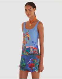 Farm Rio - Dream Landscape Multicolor Mini Dress