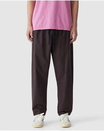 Bassike - Crushed Cotton Pull On Pants