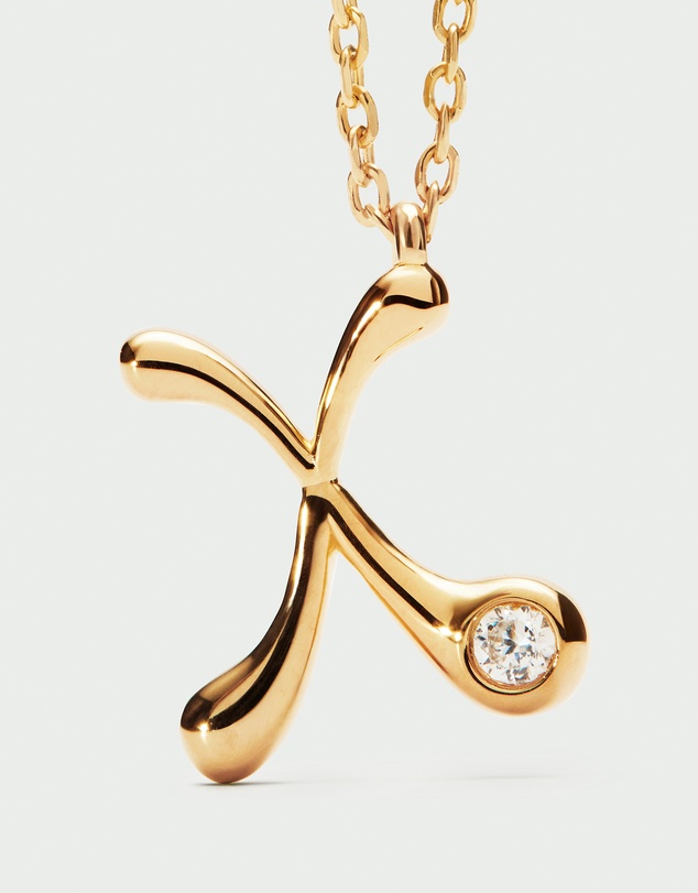 PDPAOLA - Initial 2026 X Pendant Necklace