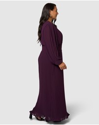 Pink Dusk by Curve Project - Secret Rendezvous Maxi Dress