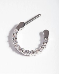 Lovisa - Surgical Steel Cubic Zirconia Septum Ring