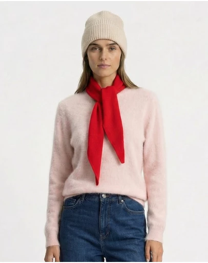 SILK MAGNOLIA - Cashmere Triangle Scarf