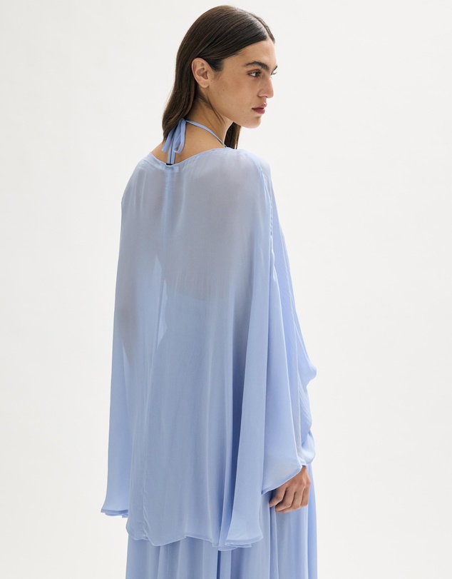 Minima Esenciales - Iva Draped Maxi Dress with Removable Lining
