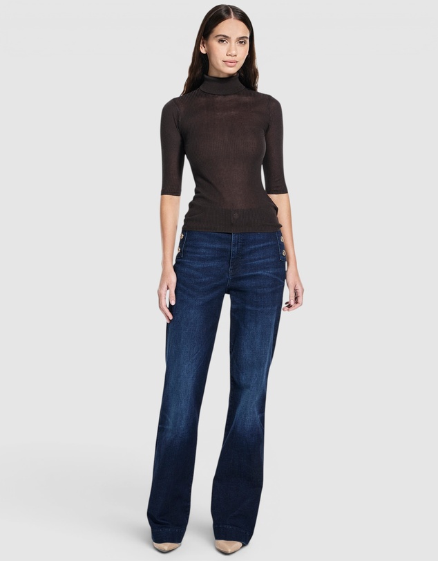GUESS - Rib Lou Short Sleeve Sweater
