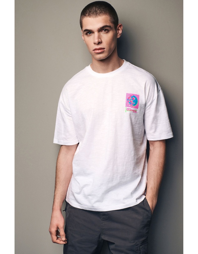 NEXT - Back Print Beach Graphic T-Shirt