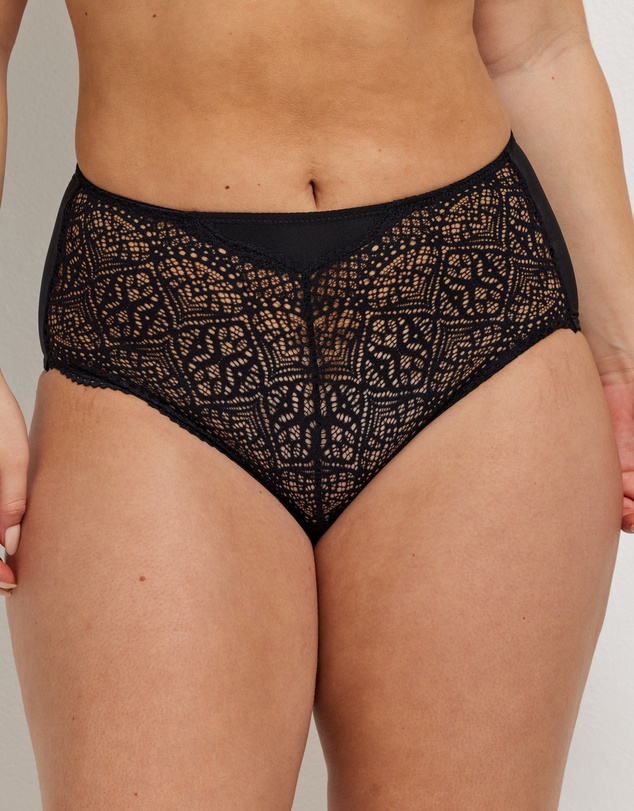 Kayser - 2 Pack Daily Essentials Micro & Geo Lace Full Brief (465 )