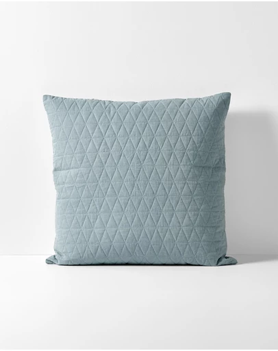 Aura Home - Chambray Quilted European Pillowcase