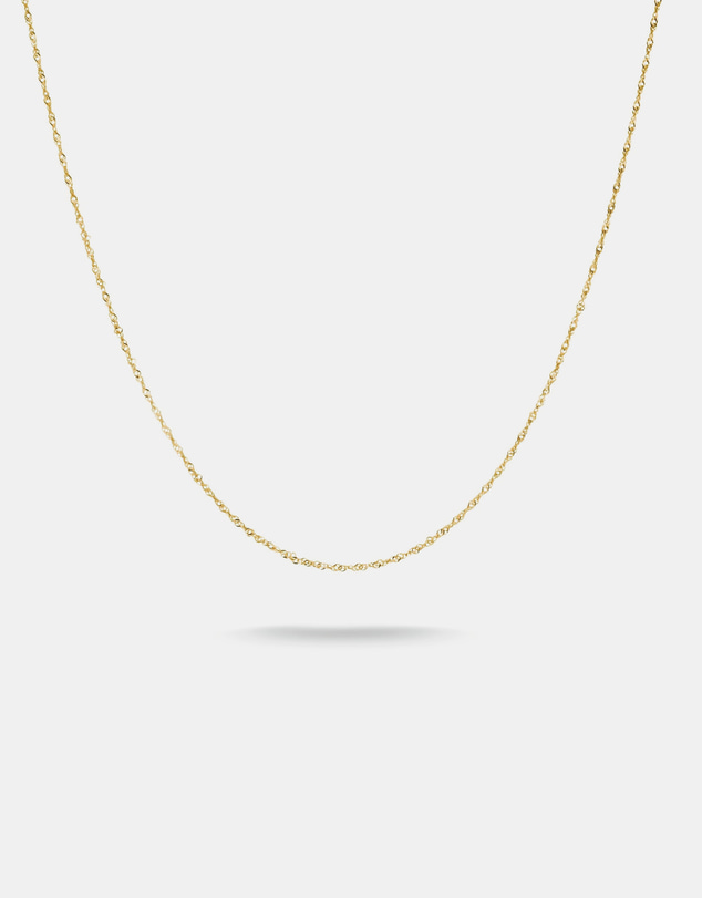 THOMAS SABO - Gold-Tone Stainless Steel Singapore Chain Necklace 1.7mm