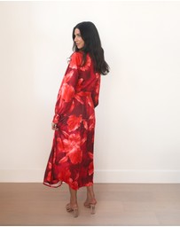 Esther & Co - Zirella Dress - Red Floral