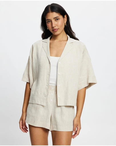 White By FTL - Bay Linen Shirt