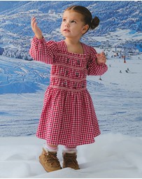 Huxbaby - Cherry Check Dress - ICONIC EXCLUSIVE
