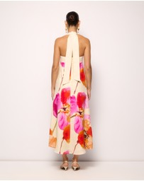 AERE - Fiora Linen Midi Dress