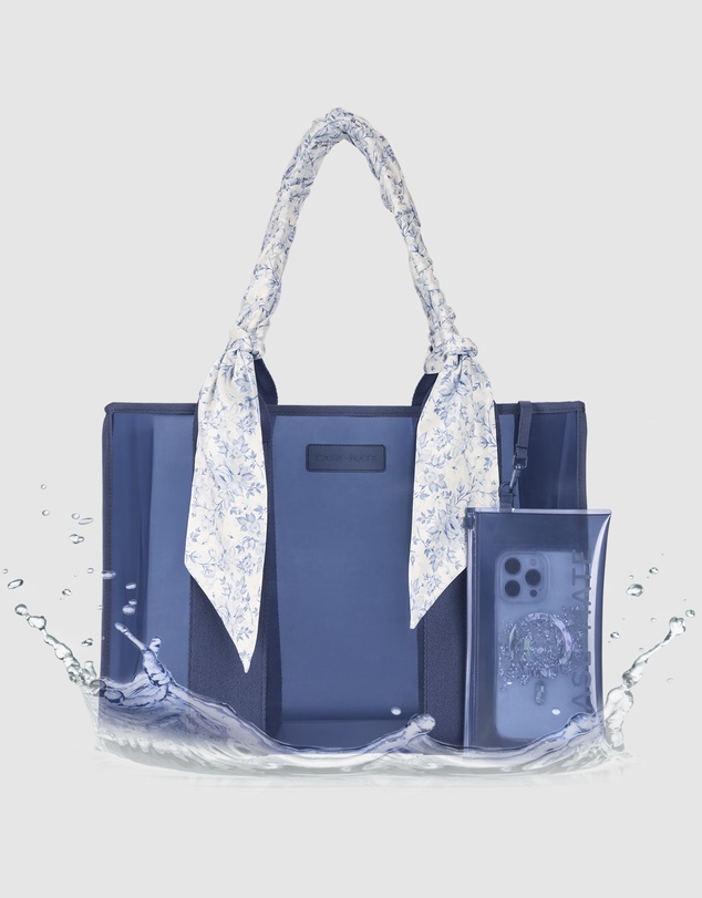 Case-Mate - Case-Mate Something Navy Twilly Scarf Tote w/ Phone Pouch