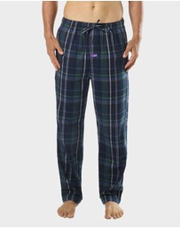Mitch Dowd - Mens Ice Tea Flannel Sleep Pants - Mid Blue