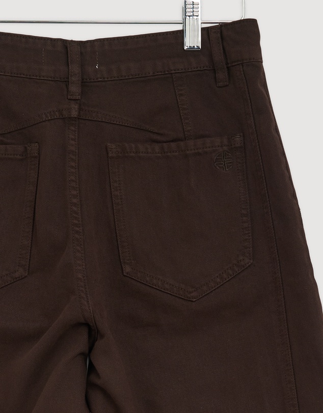 Revibe - Repaired AERE Mid Rise Barrel Leg Jeans - AU 8