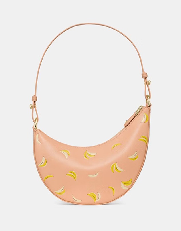 Kate Spade - Duo Banana Printed Leather Mini Shoulder Bag