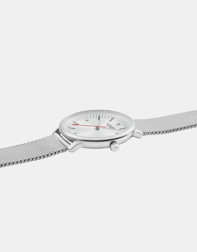 Mondaine - Mondaine Doppio Stainless Steel 33mm Watch