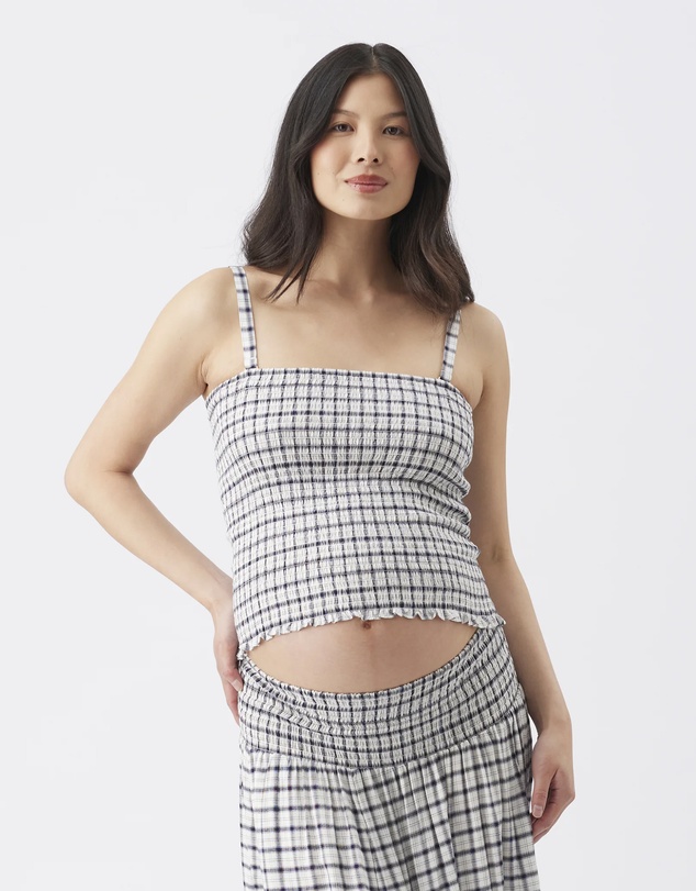 Ripe Maternity - Kay Shirred Top