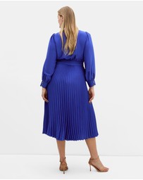 City Chic - Plus sizeMarily Pleat Midi Dress - sapphire