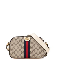 Pre-Loved by Azura Reborn - Pre-Loved Small GG Supreme Textured Calfskin Web Ophidia Camera Bag