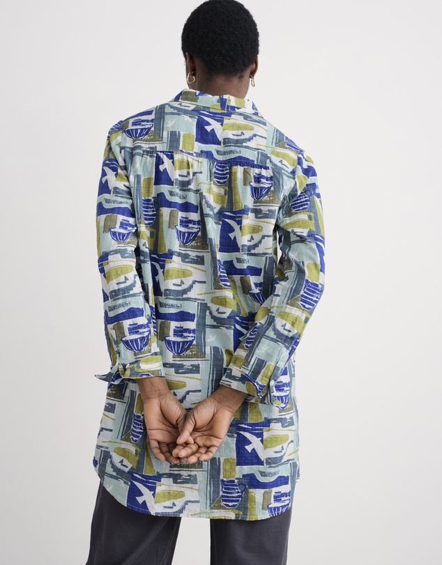 Seasalt - Seasalt Cornwall Green Wren Flutter Shirt