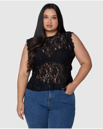 Sunday In The City - Dark Season Lace Top