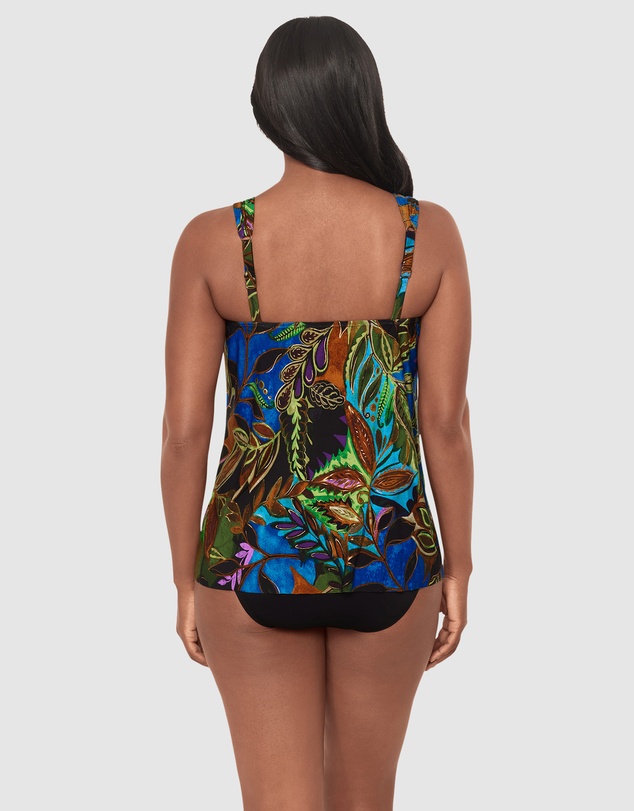 Miraclesuit Swimwear  - Amazonia Dazzle Underwired Draped Tankini Top