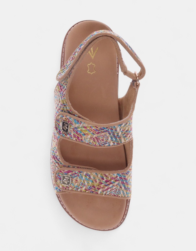 Mia Vita - Dakota Slingback Sandal - Multi Raffia