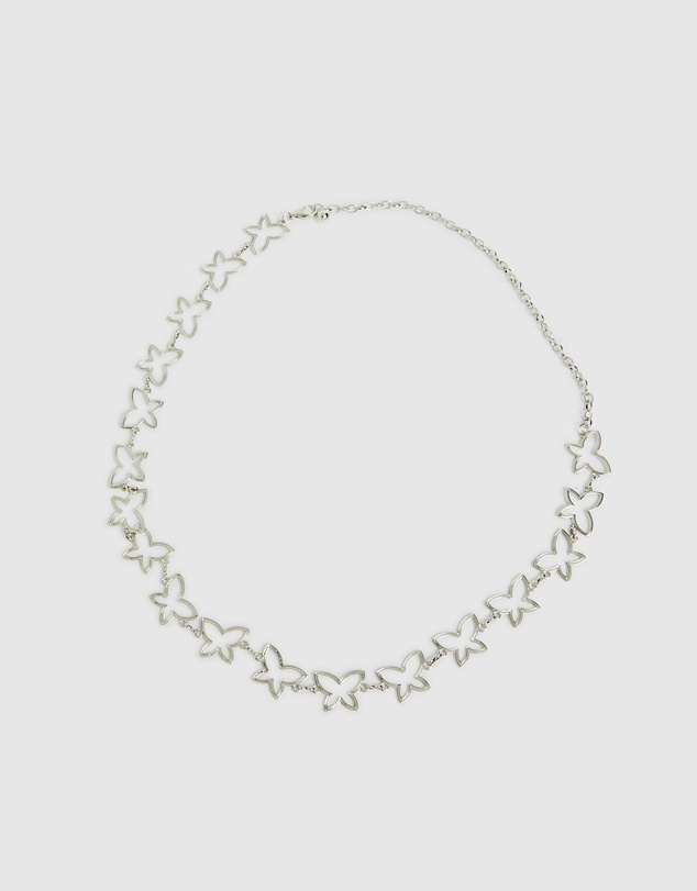 Neon Hart - Butterfly Chain Belt Silver