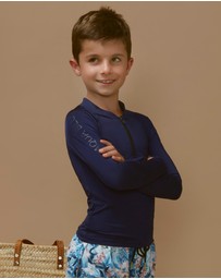 Aqua Blu Kids - Building Blocks Long Sleeve Rash Vest - Kids