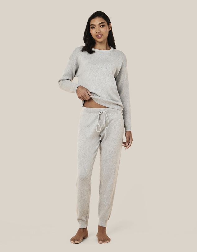 Papinelle - Cosy Pointelle Long Sleeve Top and Jogger
