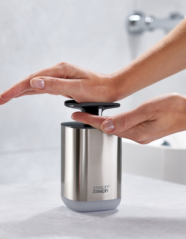 Joseph Joseph - Presto™ Steel Hygienic Soap Dispenser (Grey)