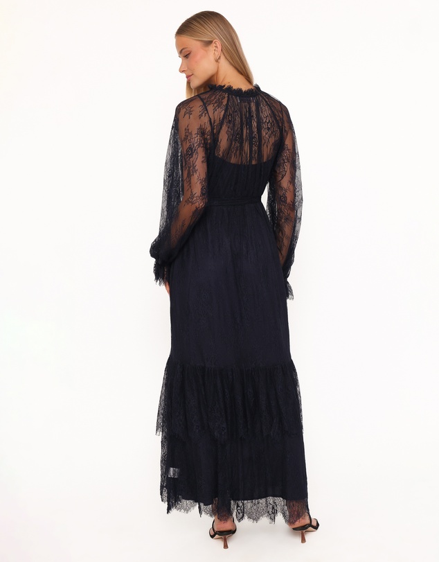 Petal & Pup - Marnelle Lace Maxi Dress - Midnight Navy