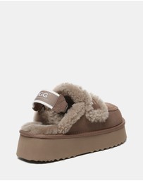 EVERAU - Australian Shepherd Ugg Rilee Platform Cow Suede Upper House Shoes