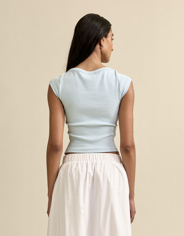 MVN - Ribbed Boatneck Top
