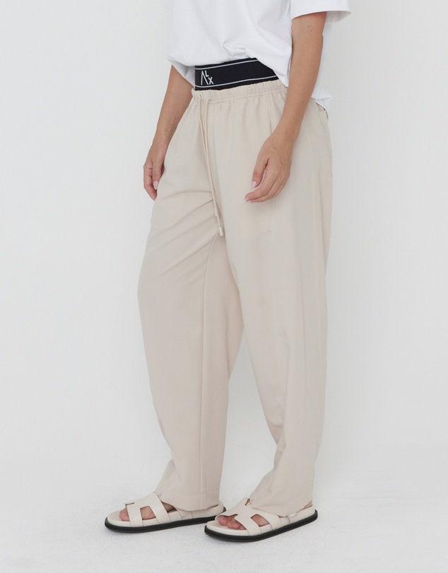 ALEXANDRA - Noir Pants Stone