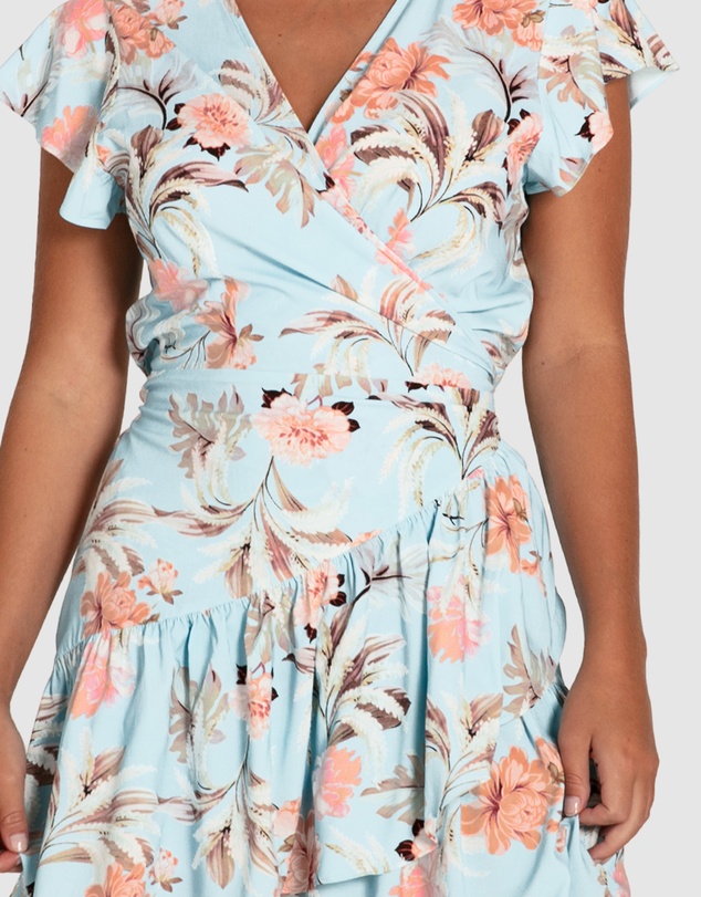 Belle & Bloom - Love Shack Mini Wrap Dress