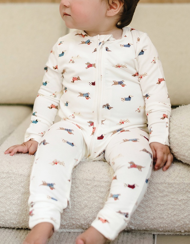 Kynd Baby - Day Or Night Onesie in Dachshund