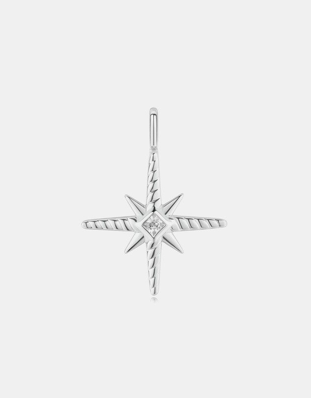 Ania Haie - Silver Turquoise and Cubic Ziconia Star Charm