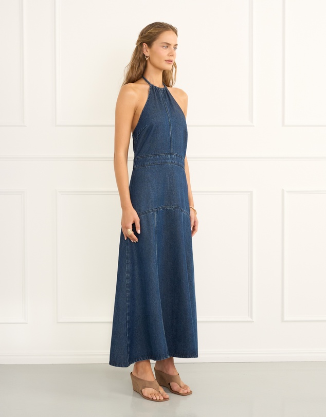 Heaven Australia - Indigo Ariana Maxi Dress