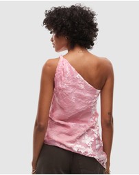 TOPSHOP - One-Shoulder Twist Sleeveless Top