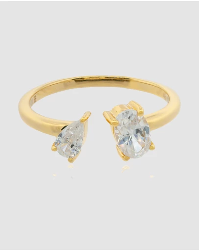 Georgini - Georgini Chic Noel Toi Et Moi Gold Ring