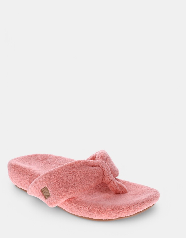 Mia Vita - Cozy Toe Post Slipper - Apricot